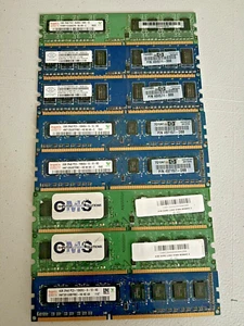 8 LOT - total 19GB Desktop PC Computer Memory RAM ~ MIXED BRAND - Picture 1 of 5