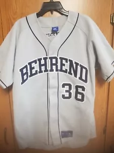 Camiseta deportiva de béisbol usada de los Penn State Behrend Lions serie PA grande #36 - Imagen 1 de 5