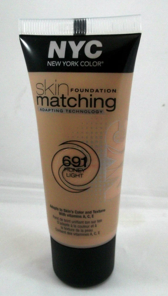 NYC SKIN MATCHING FOUNDATION adapting technology shade 691 Honey Light 30ml - Image 1 of 1