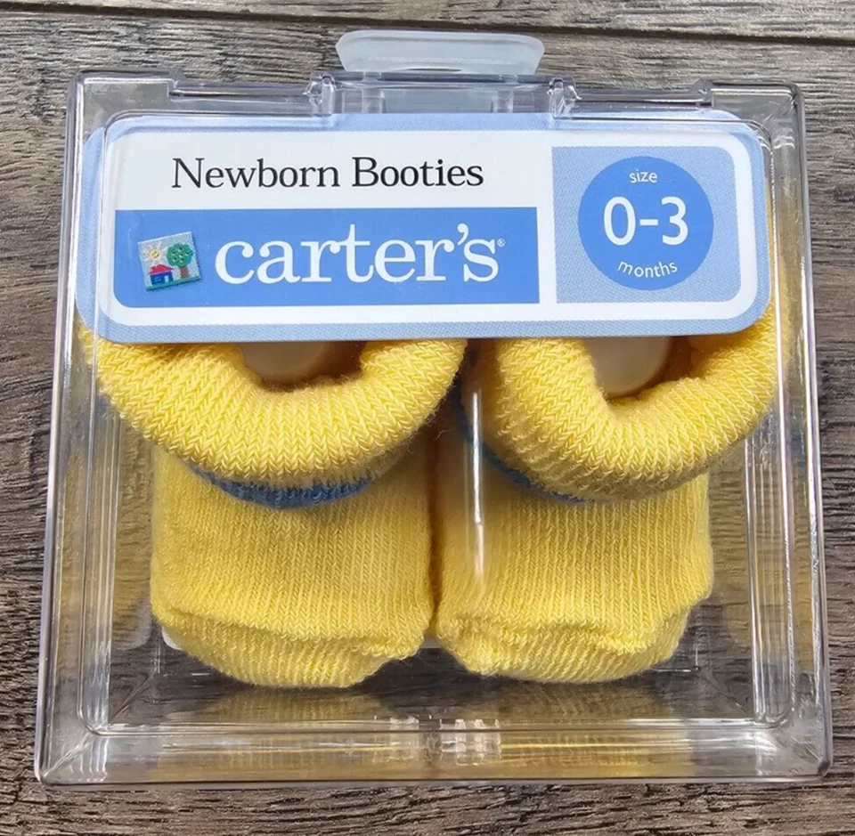 Bebé Niña Niño Ropa Nuevo Vintage Carter's 0-3 Meses Pato Botines Foto 1 de 3