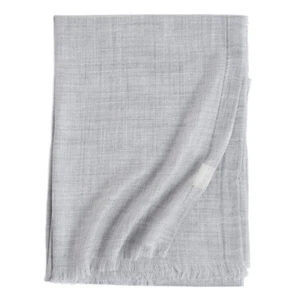 Pure Mongolian Cashmere Herringbone 300s Wrap Shawl Ring Scarf Delicate 190*90cm - Picture 1 of 75