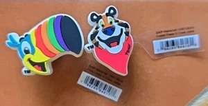 Tony the Tiger Toucan Sam Jibbitz Crocs Frosted Flakes Froot Loops Kelloggs NWT  - Picture 1 of 1