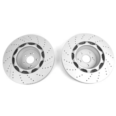 FOR Mercedes Benz W222 S63 S65 AMG 2014-2020 Front Brake Rotors A2224212612 - Image 1 of 4