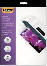 Fellowes 5200501 Laminating Pouches, UV Protection, 3mil, 11-1/2 x 9, 25/Pack