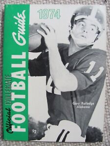 1974 Official Collegiate Football Guide Gary Rutledge Alabama MP200