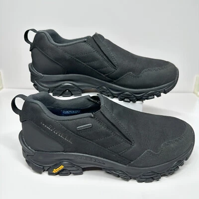 Womens Merrell ColdPack 3 Thermo Moc Waterproof Black Leather Trail Shoes 9 Wide - Image 1 of 4