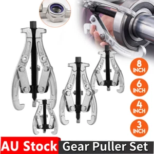 Gear Puller Set 3" 4" 6" 8" 3-Jaw Bearing Puller Wheel Gear Pulley 4PCS - Picture 1 of 14