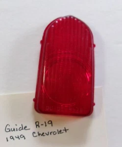 1949-1950 Chevrolet, OEM USED Tail Light Lens GM 5937861 GUIDE R-19 - Picture 1 of 4
