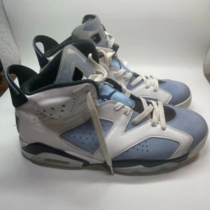 Air Jordan 6 Retro Mid UNC University Blue Size 11.5 Shoes Only - Picture 1 of 7