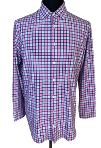 Mizzen Main Shirt Mens Medium Plaid  Performance Stretch Athletic Fit - Bild 1 von 12