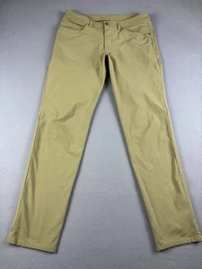 Pantalone Lululemon Uomo Taglia 34x29 Beige ABC Pantalone Slim Fit Golf Performance - Foto 1 di 12