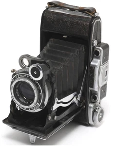 Macchina fotografica pieghevole sovietica MOSKBA-2 KMZ 6x9 cm con obiettivo Industar-23 Moskva 4,5/11 cm NO - Foto 1 di 5