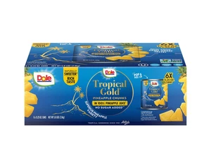 Dole Tropical Gold Pineapple Chunks, 15,25 oz., 6 Stück - Bild 1 von 3