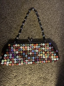 Cartera con botones multicolor Far Nine con cierre de beso - Y2K Boho - Imagen 1 de 9