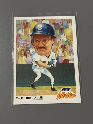1991 Score #393 Wade Boggs Boston Red Sox - Image 1 of 2