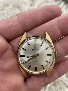 croton herrenuhr zum aufziehen 21 jewels funktioniert - Bild 1 von 4
