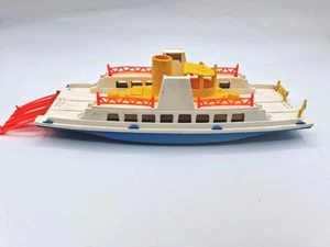 Vintage 1960s Plastic Ferry Boat 12" Inches Long Hard To Find - Picture 1 of 10