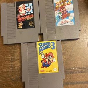 Super Mario Bros. 1, Mario 2, Mario 3 NES Nintendo - Picture 1 of 3