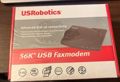 USRobotics USR5633B 56 Kbps Faxmodem  New Sealed Box! - Image 1 of 4
