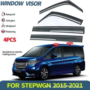 4-piece Window Deflectors - Adhesive To Fit Honda Step wgn RP 2015-2021 - Picture 1 of 11