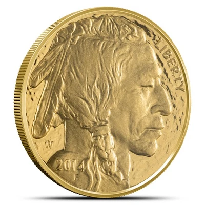 2014 1 oz Proof American Gold Buffalo Coin (Box, CoA) - Image 1 of 4