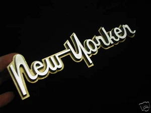 CHRYSLER NEW YORKER OEM EMBLEM SCRIPT 8 7/8" LONG - Picture 1 of 1