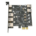 PCI E To USB Expansion Card 7 Ports 5Gbps USB PCI Express Card With 2 Rear U SDS