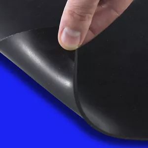 2mm Gummimatte Antirutschmatte Gummiplatte glatt schwarz Meterware 1,40m breit - Bild 1 von 7