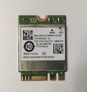 Toshiba Realtek RTL8822BE 802.11 Ac 2x2 WiFi + Bluetooth 4.2 Adapter 915622-001 - Picture 1 of 2