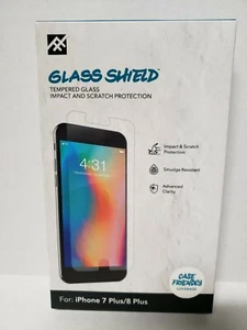 ZAGG Glass Shield IPhone 7Plus/ 8Plus Tempered Glass Impact& Scratch Protection - Picture 1 of 2
