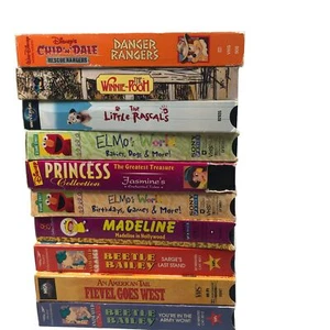 VHS Cartoon & Kid's Show Lot Featuring Chip N' Dale Madeline Beetle Bailey +More - Picture 1 of 2