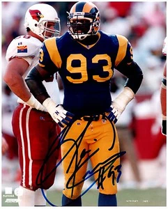 St. Louis Rams KEVIN CARTER Signed Autographed 8x10 "Greatest Show on Turf" G - Picture 1 of 1