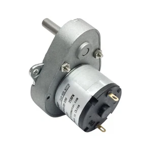 DC Worm Gear Motor 12V DC Slow Speed Electric Motor 6.5RPM/25RPM Spur Gear Motor - Picture 1 of 13