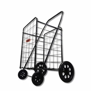 Premium Extra Large Heavy Duty Folding Shopping Grocery Storage Cart Jumbo Size - Picture 1 of 3