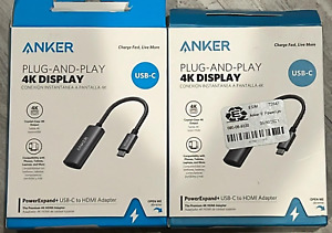 Lot of 2 Anker PowerExpand+ USB-C to HDMI Adapters