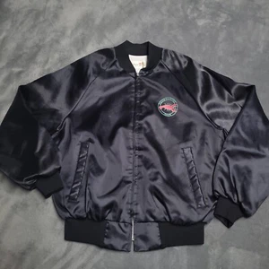 Abrigo Chaqueta de Colección Cajún Country Club King Louie Cangrejo Hecho en EE. UU. Satén Botón M - Imagen 1 de 7