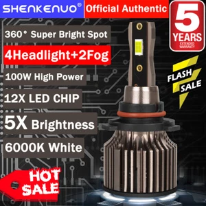 For 2007-2013 GMC Sierra 1500 2500 3500HD 6000K LED Headlights + Fog Bulb Kit Q7 - Imagen 1 de 23
