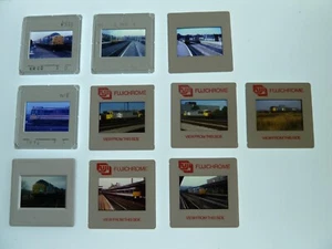 Vintage Train Locomotive slides Bundle - 35mm lot of 10 T-3 - Imagen 1 de 11
