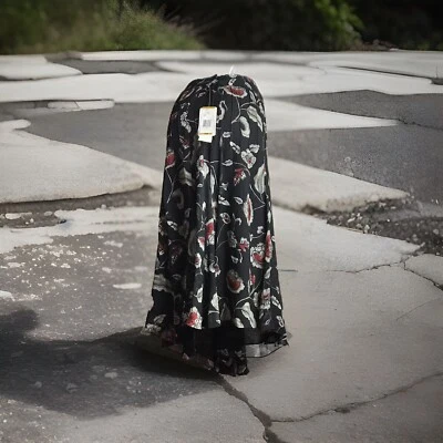  全新带标签 $139 Jones New York 系列丝绸雪纺花卉裙 - 加码 16W  — 第 1/4 张图片