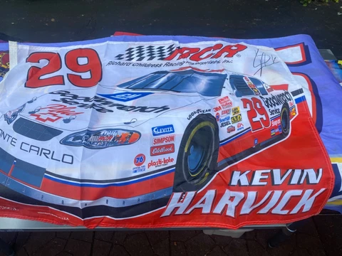 Kevin Harvick #29 Nascar rookie year goodwrench banner flag Monte Carlo Cover