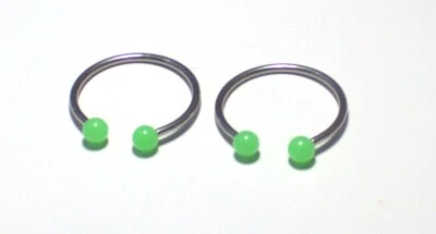 Colar Gargantilha Ajustável Verde Brilho 1" Aço Cirúrgico 316L Prince Albert Sexy - Imagem 1 de 2