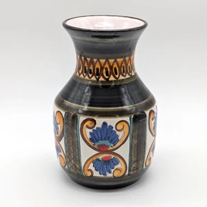 Austrian Pottery Vase Folk Art Signed Nikitsch Filez Burgenland - Picture 1 of 10