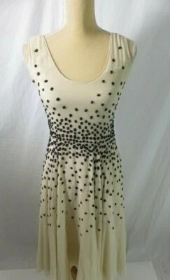Vestido Jill Stuart Marfil Seda Cuentas Talla 6 Foto 1 de 4