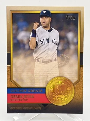 Derek Jeter 2012 Topps Golden Greats #GG-28 Insert Yankees HOF 1 - Image 1 of 3