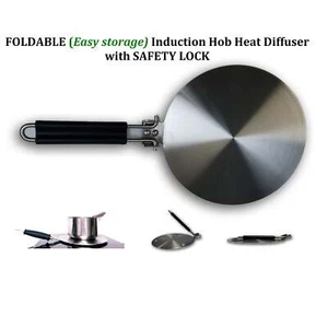 Foldable Induction Hob Heat Diffuser Stainless Steel, Gas Stovetop Heat Diffuser - Picture 1 of 4