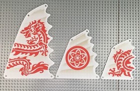 LEGO 70618 - Ninjago Movie - Destiny's Bounty - Cloth Sail Set - White Dragon