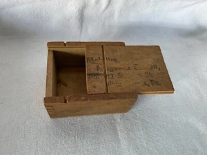 ANTIQUE doved tailed Mailing box  McINTIRE MAGEE & BROWN PHILA PA. Opticians  - Picture 1 of 5