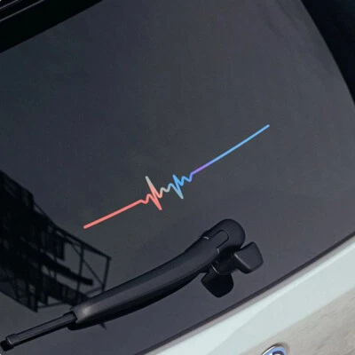 Cool Laser Color ECG Strip Car Vinyl Water Proof Decals Sticker Accessories 25cm - Image 1 of 4