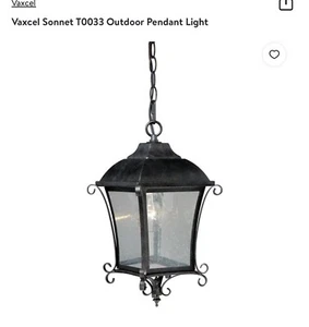 Vaxcel Sonnet Outdoor Pendant Light MCM NIB Modern Durable Patio Porch Hanging - Picture 1 of 3