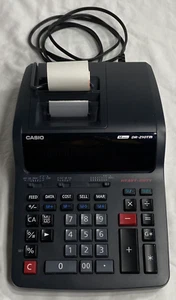Casio DR-210TM Printing Calculator Black Desktop 12-Digit Display - Great Cond - Picture 1 of 15